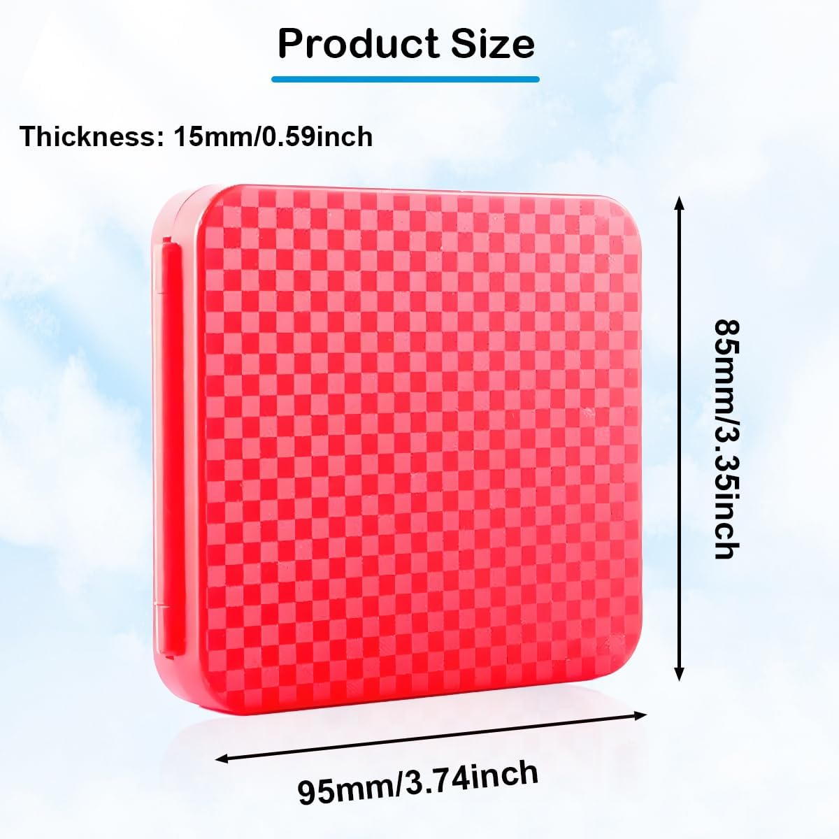 Thumbnail 3 de ZHUROUPU Game Card Case (2PCS Red + Yellow) for Nintendo Switch: 12 game card slots and 12 micro SD slots