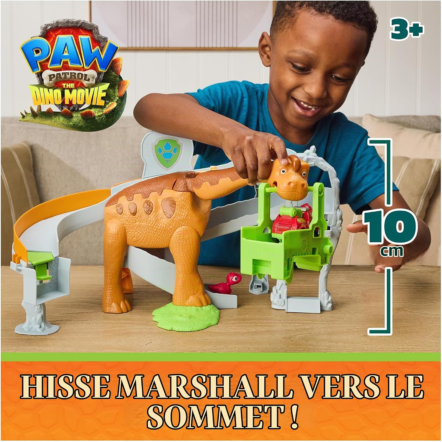 Detalle de Paw Patrol Dino Lift & Race-speelset voor fantasierijke dino-avonturen