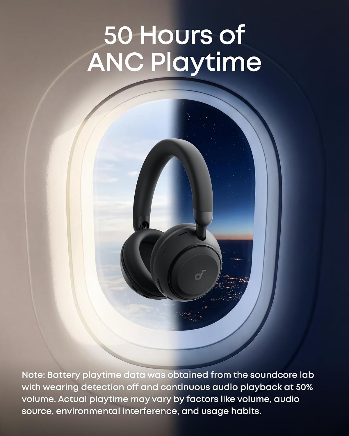 Thumbnail 4 de Soundcore Space 2 D1402 Over-Ear Headphones with ANC, LDAC and 50-Hour Playtime