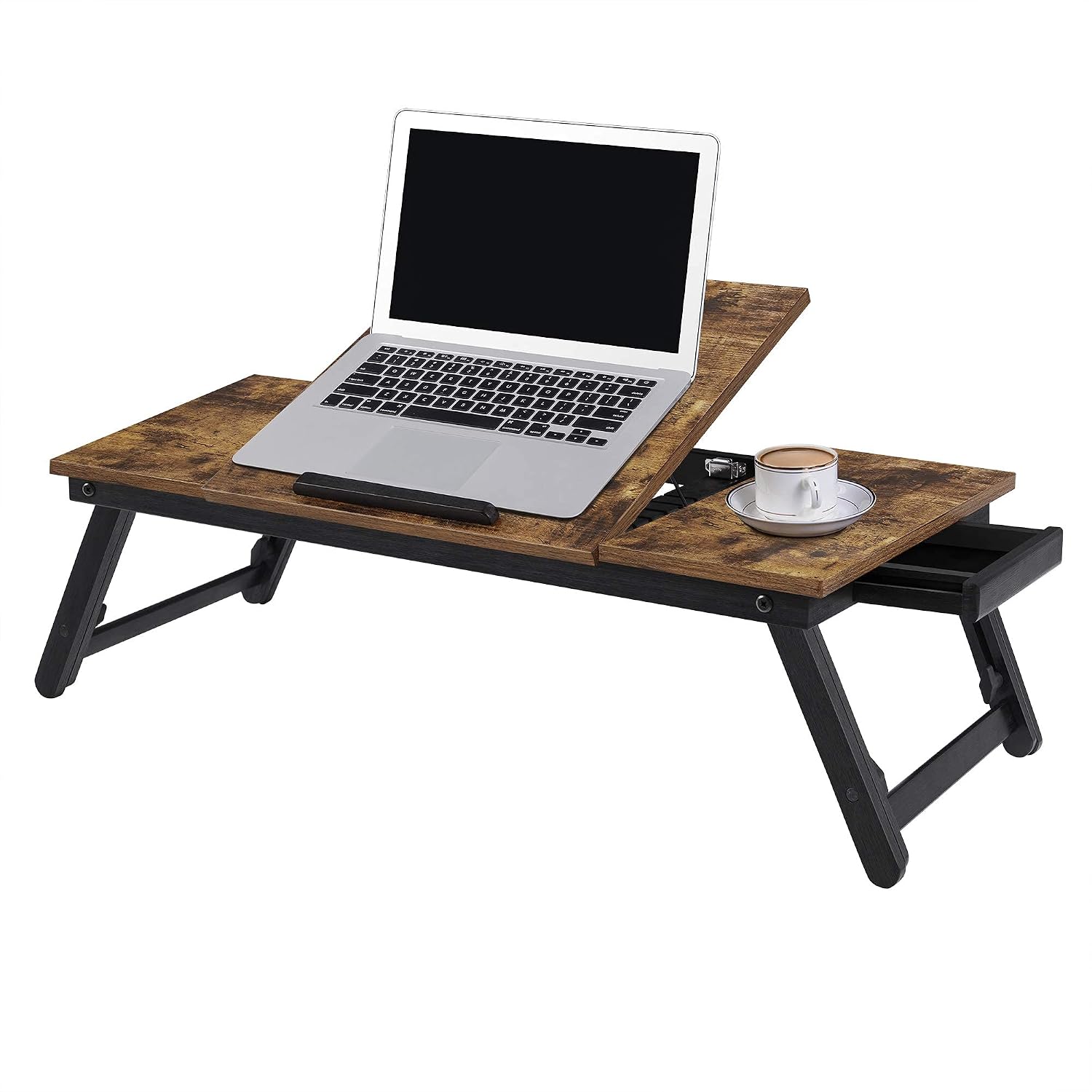 Thumbnail 5 de SONGMICS Laptoptisch vintagebraun 71 x 35 cm