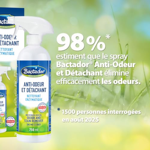 Thumbnail 6 de Bactador Anti-Odeur et Détachant Microbiologique 750 ml – Spray naturel, efficace et écologique