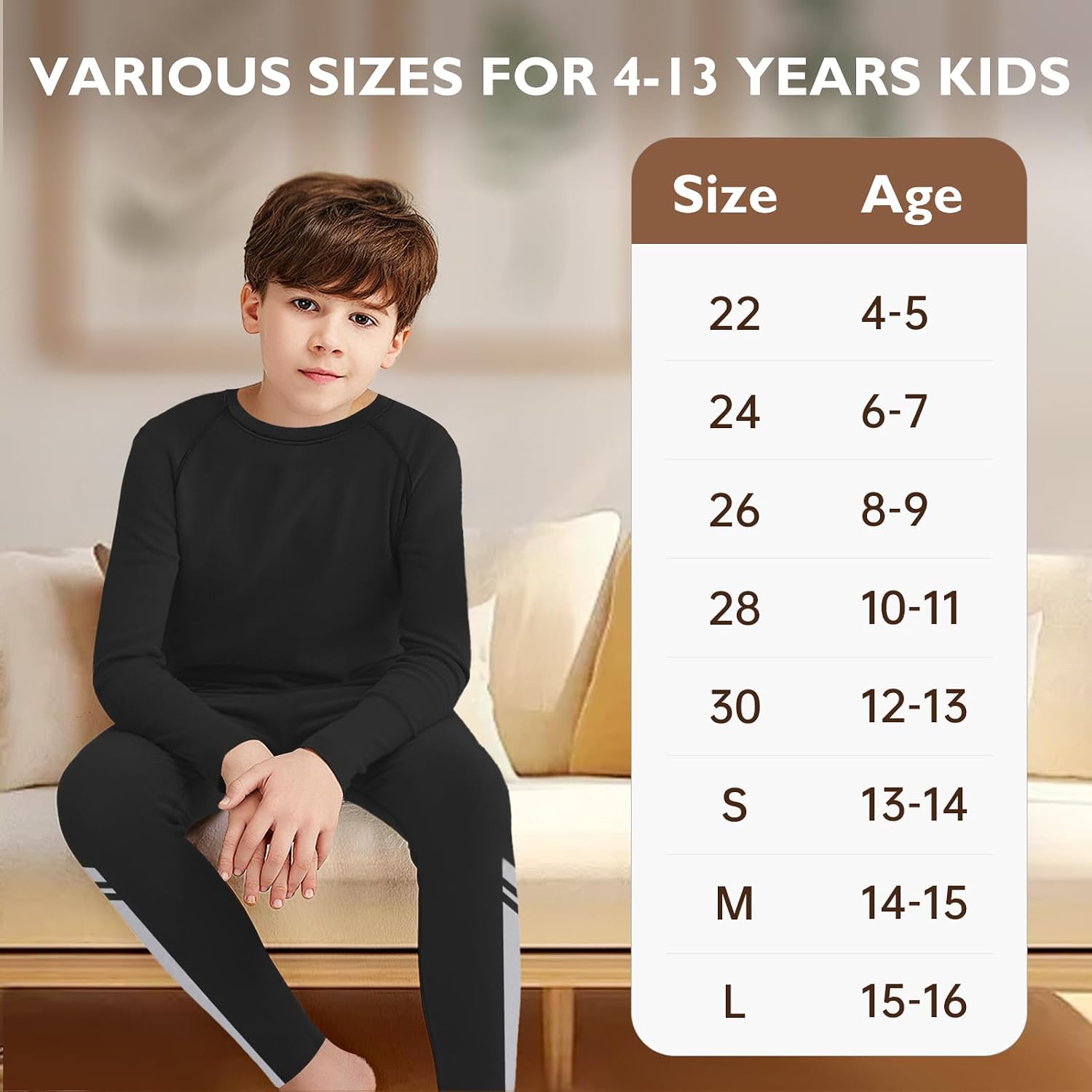 Thumbnail 6 de Kids Base Layer Fleece-Lined Compression Set 1️⃣