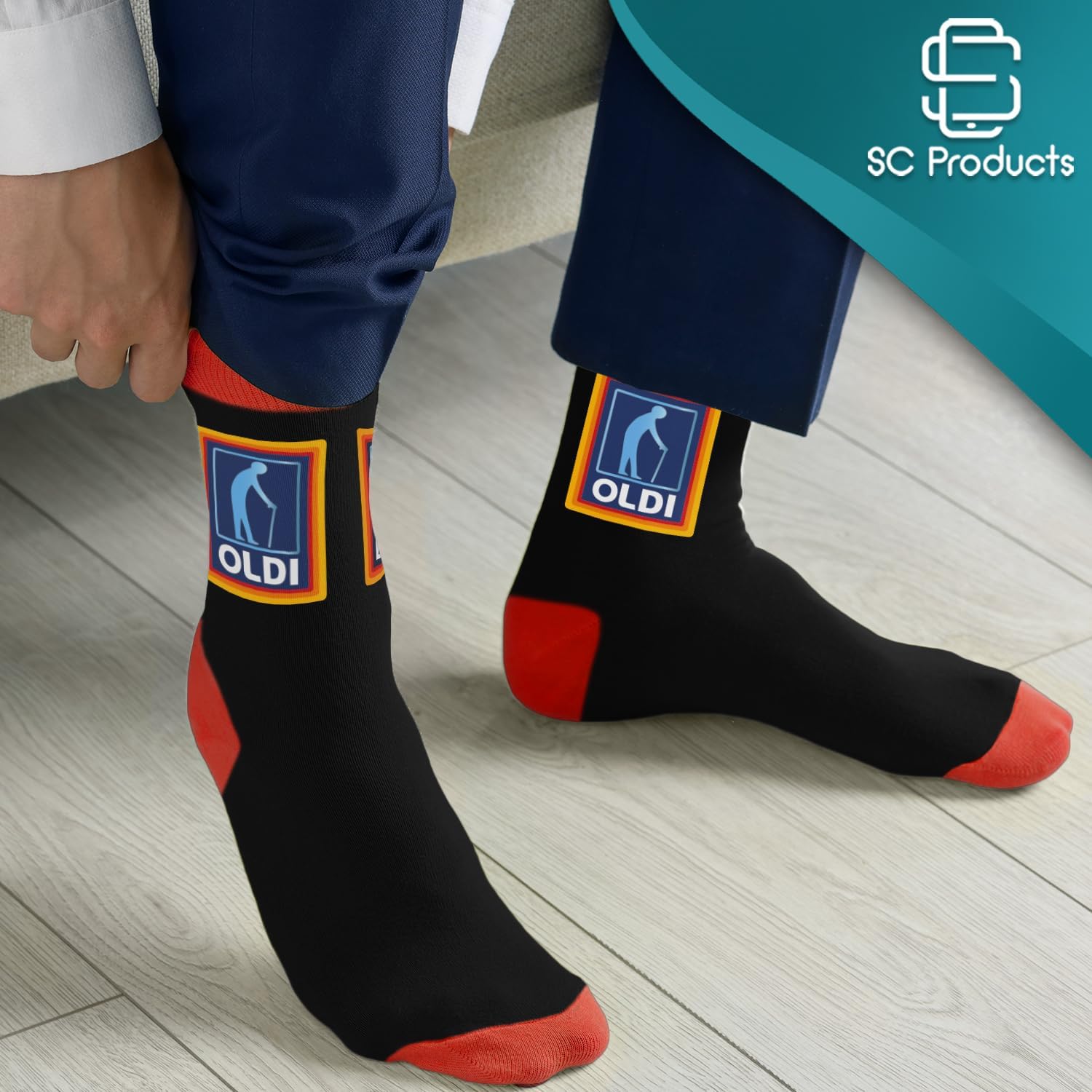 Thumbnail 4 de SC Products Oldi Mens Funny Socks – Size 6-12, Cotton Rich, Cheeky Grandad/Dad Gift
