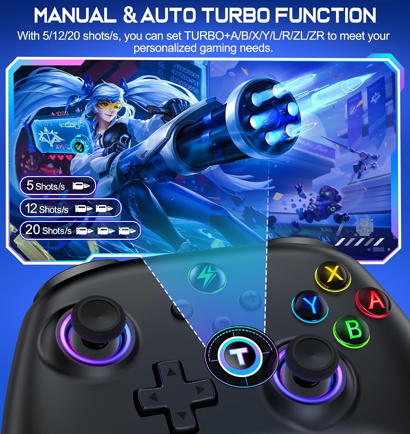 Detalle 2 de Switch 2 Controller with RGB and 1000mAh Battery