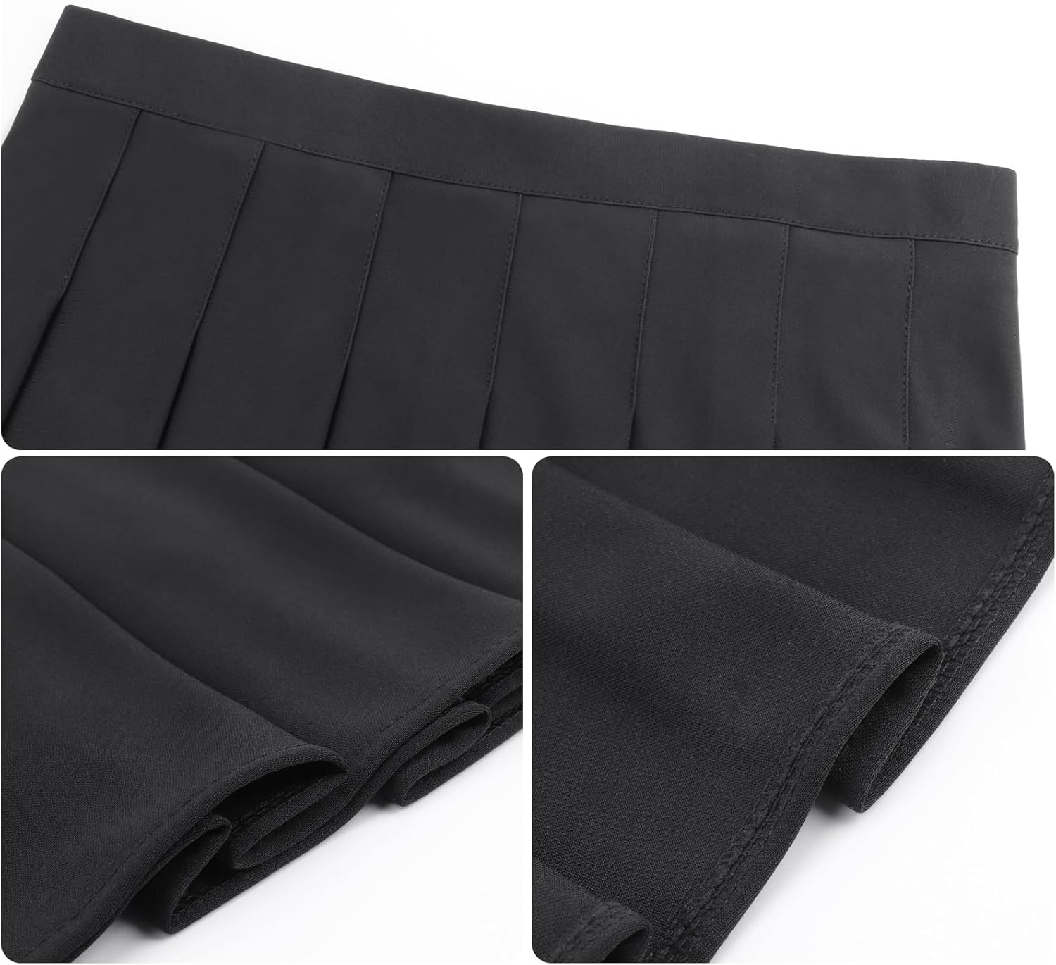 Thumbnail 6 de DRESHOW Basic Solid Stretchy Flared Beiläufige Mini Skater-Rock für Damen