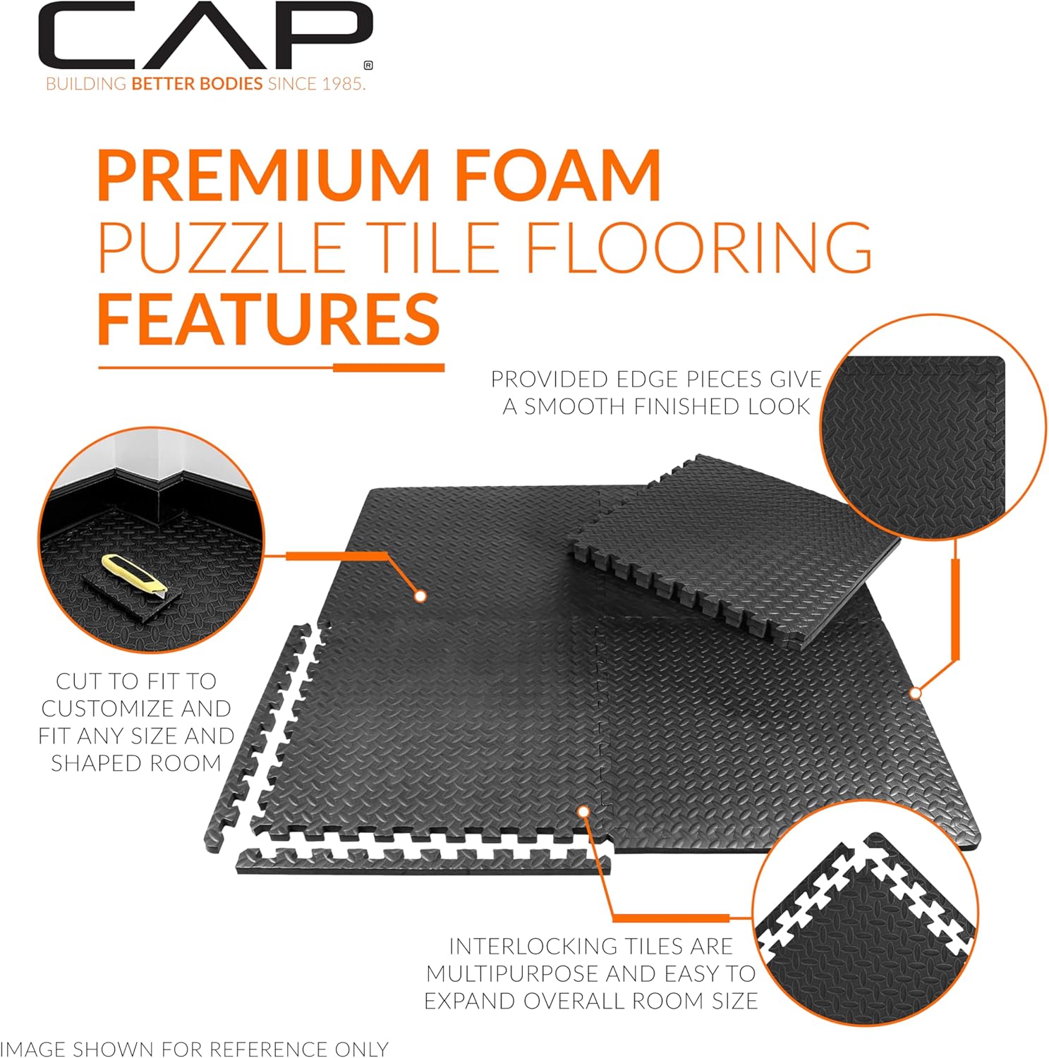 Thumbnail 2 de CAP Barbell Interlocking EVA Foam Puzzle Mat 1pc 🧩
