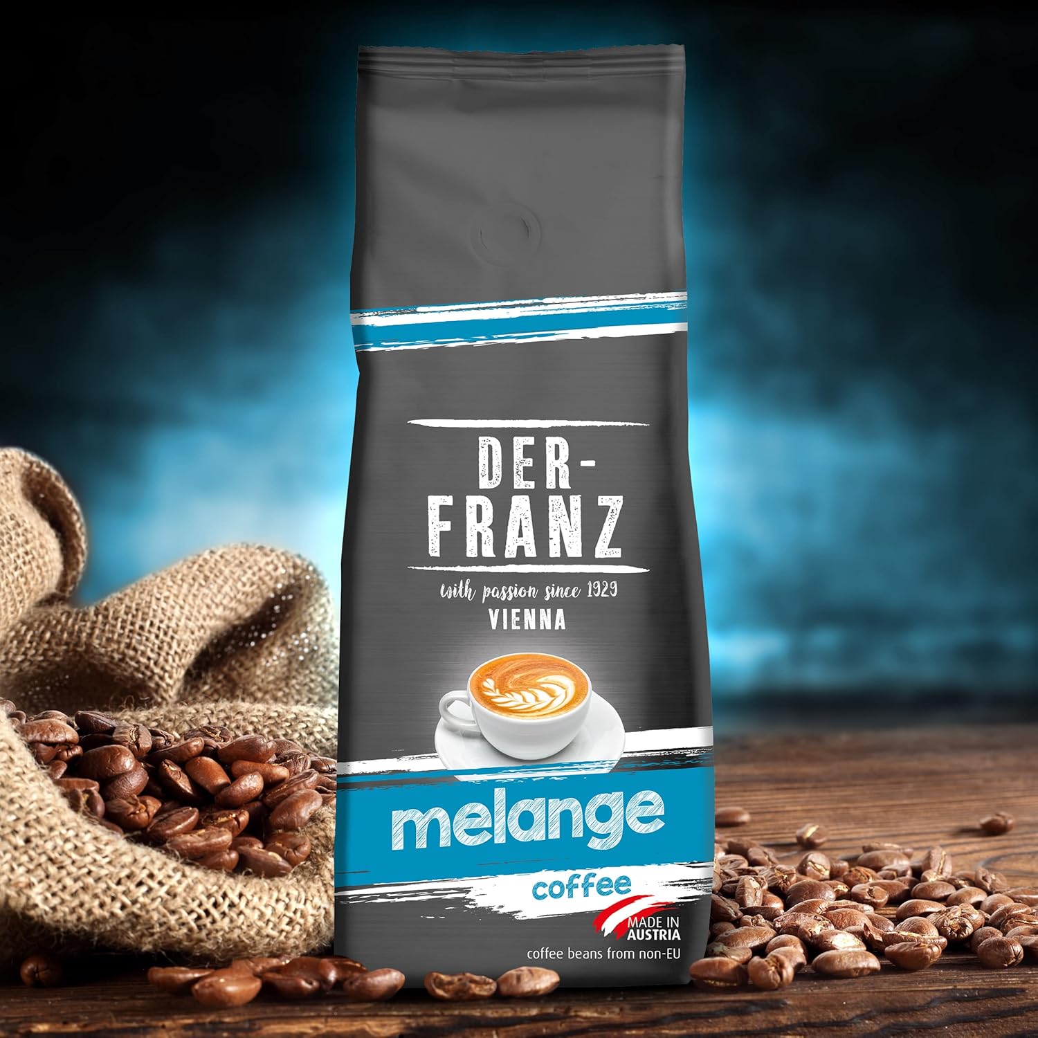 Thumbnail 3 de Der-Franz Melange Kaffee, gemahlen (2 x 500 g) – 100% Arabica Wiener Mischung