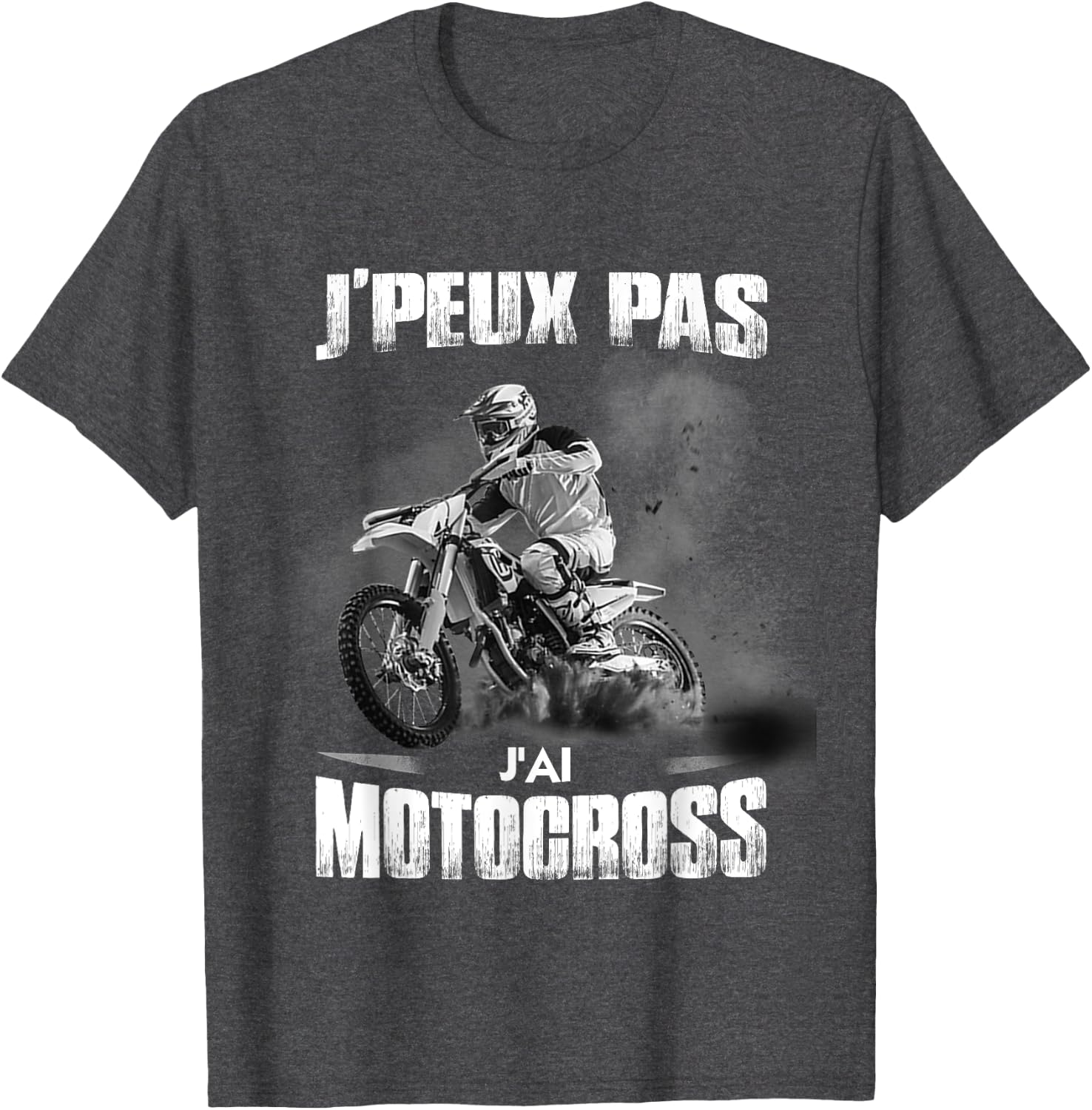 Detalle de J'peux Pas J'Ai Motocross – T-shirt Motocross Humour pour Motards