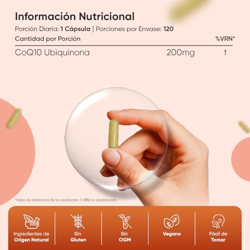 Thumbnail 3 de Coenzima Q10 200 mg WeightWorld 120 cápsulas veganas | 4 meses de suministro
