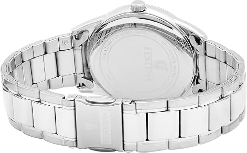Detalle de Festina Montre Homme Analogique en Acier Inoxydable 316L – Argenté
