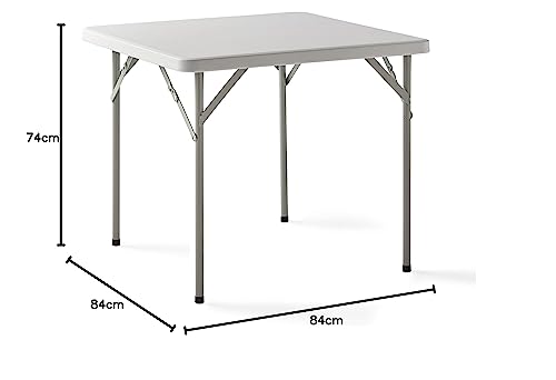 Thumbnail 8 de KG KITGARDEN Mesa Plegable Portátil Multifuncional 84x84 cm – Blanco