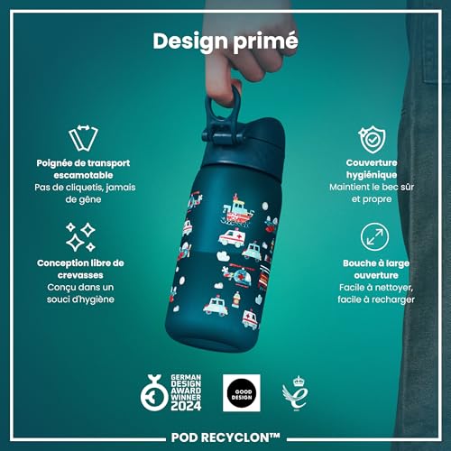 Thumbnail 5 de Ion8 Gourde Enfant 350 ml – anti-fuite, ouverture facile et verrouillage sécurisé