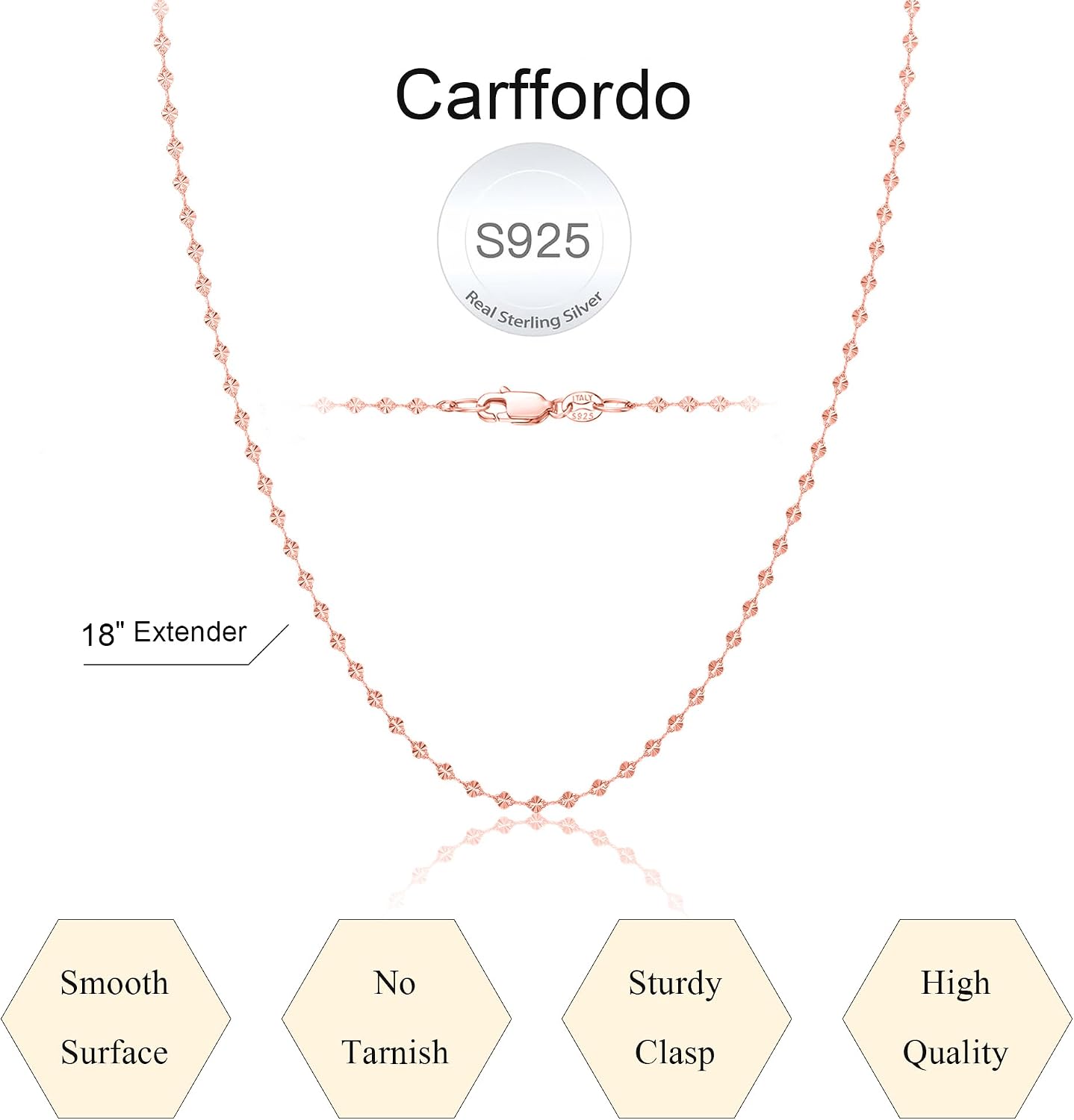 Detalle 2 de Carffordo chain necklace, 925 sterling silver
