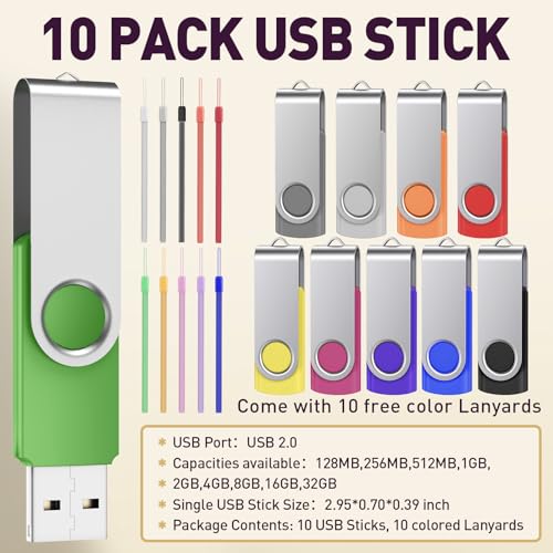 Thumbnail 7 de FEBNISCTE Pen Drive 16GB USB 2.0 10 Pack