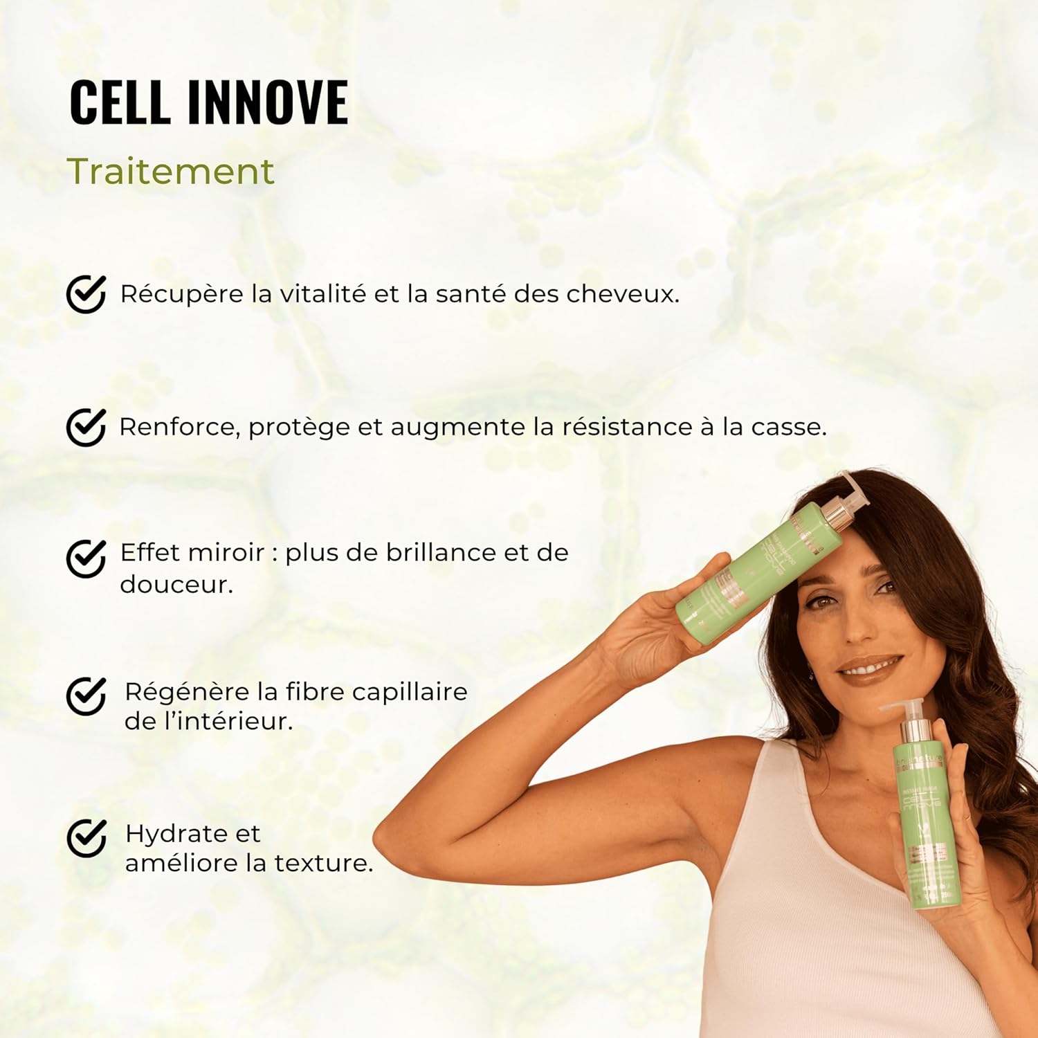Thumbnail 1 de abril et nature Cell Innove Masque Cheveux Professionnel – Après-shampooing hydratant aux cellules souches végétales (1000 ml)