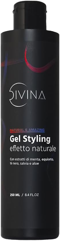 Detalle de Natural&Amazing Gel Styling effetto ricci di DIVINA BLK, 250 ml