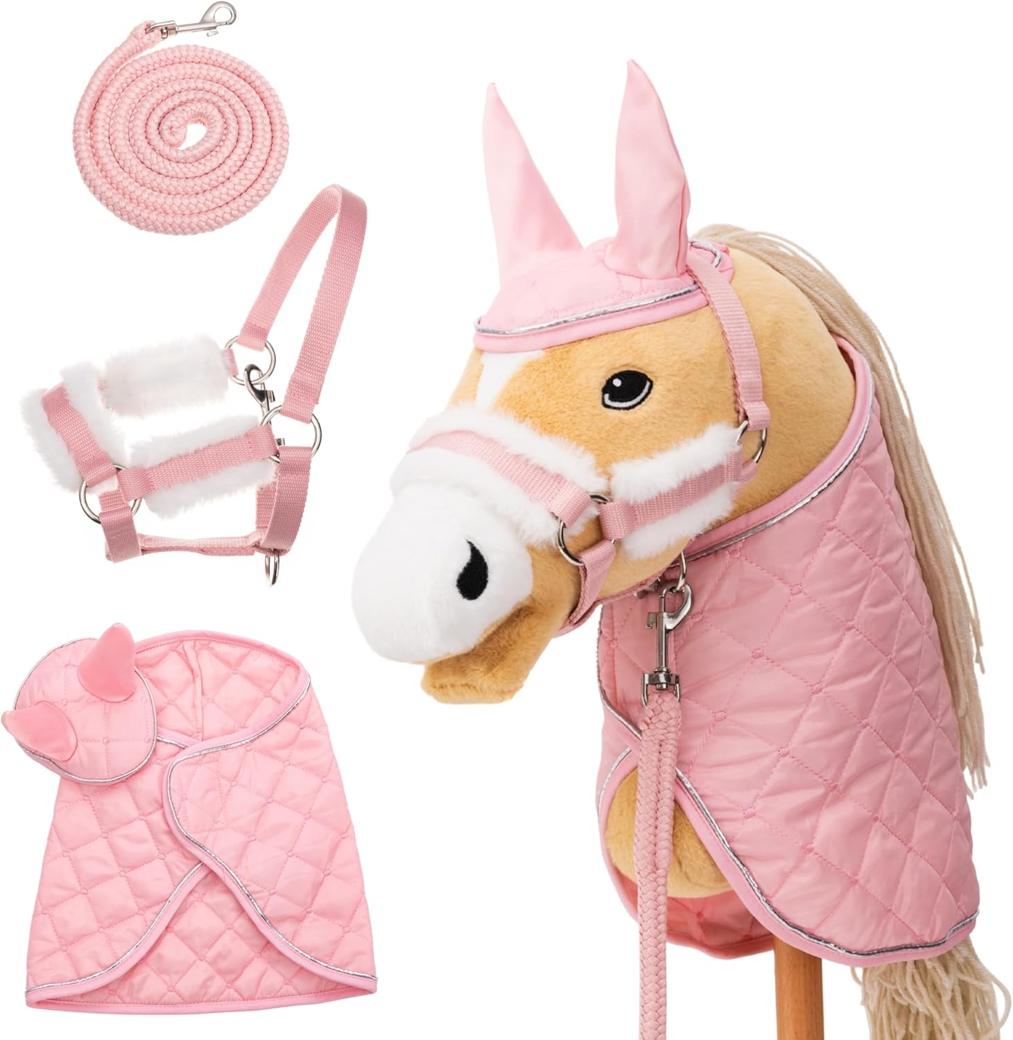 Thumbnail 6 de Hoofly Fliegenhaube Pink für Hobby Horse 🎠