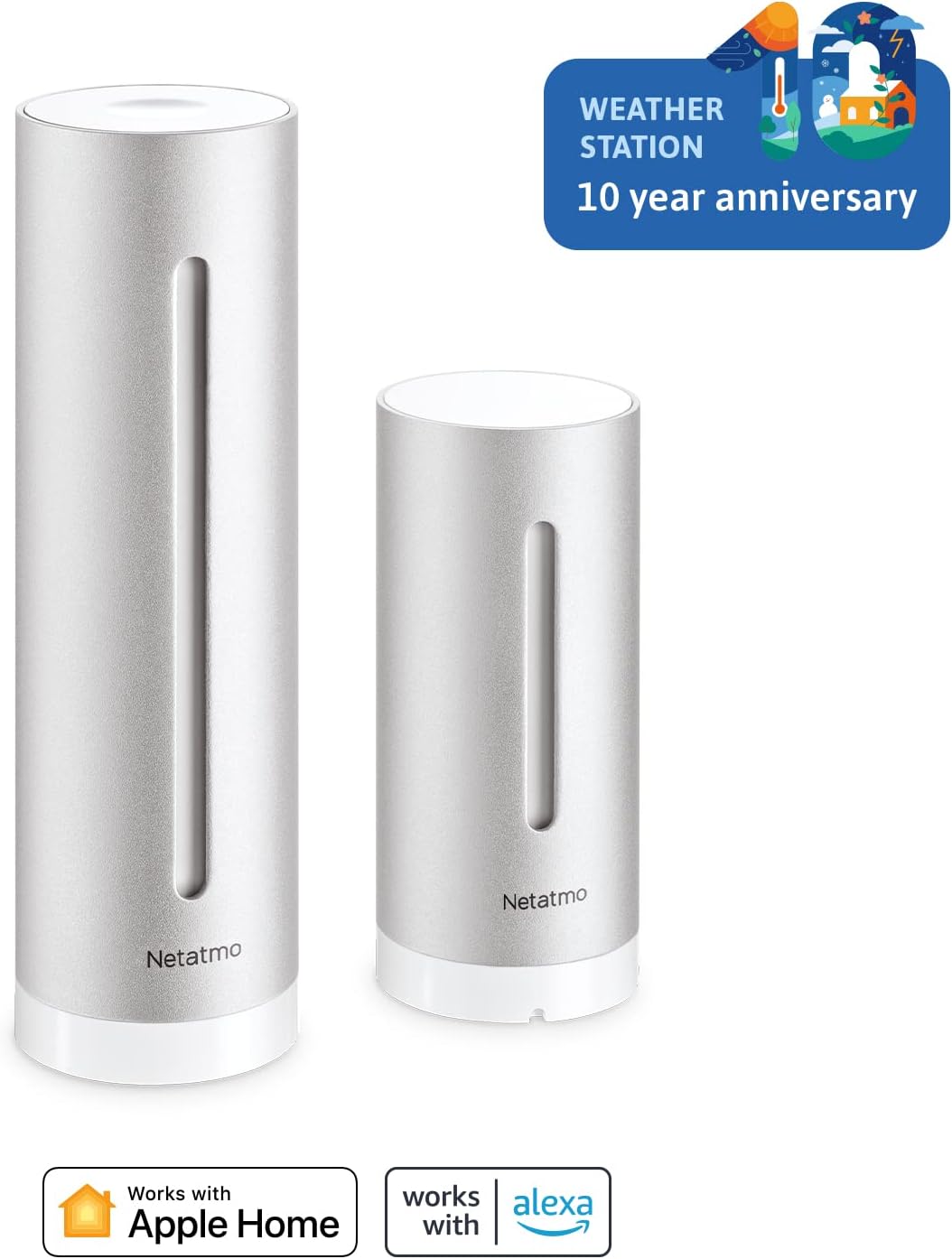 Thumbnail 1 de Netatmo NWS01-EU Weather Station (Indoor/Outdoor) with Wireless Outdoor Sensor