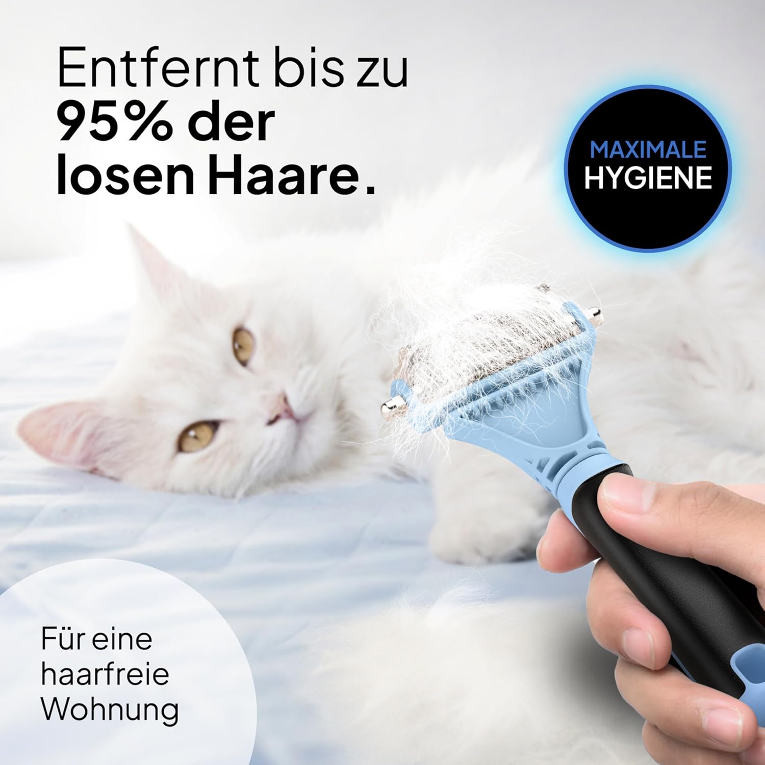Thumbnail 2 de Pretty Paw Katzen Bürste 95% Haarentfernung 🐾