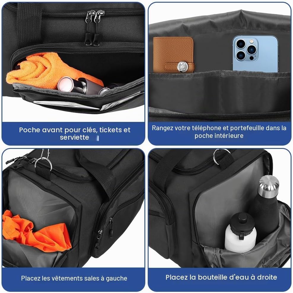 Detalle 1 de OSDUE sporttas 52 x 27 x 24 cm van waterafstotende Oxford-stof