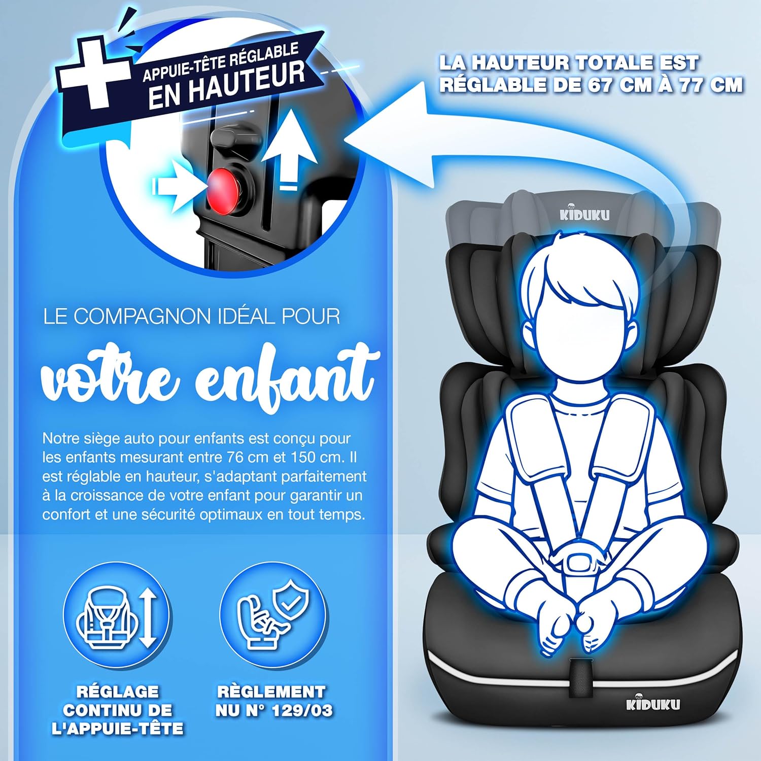 Thumbnail 6 de KIDUKU Siège auto 9–36 kg