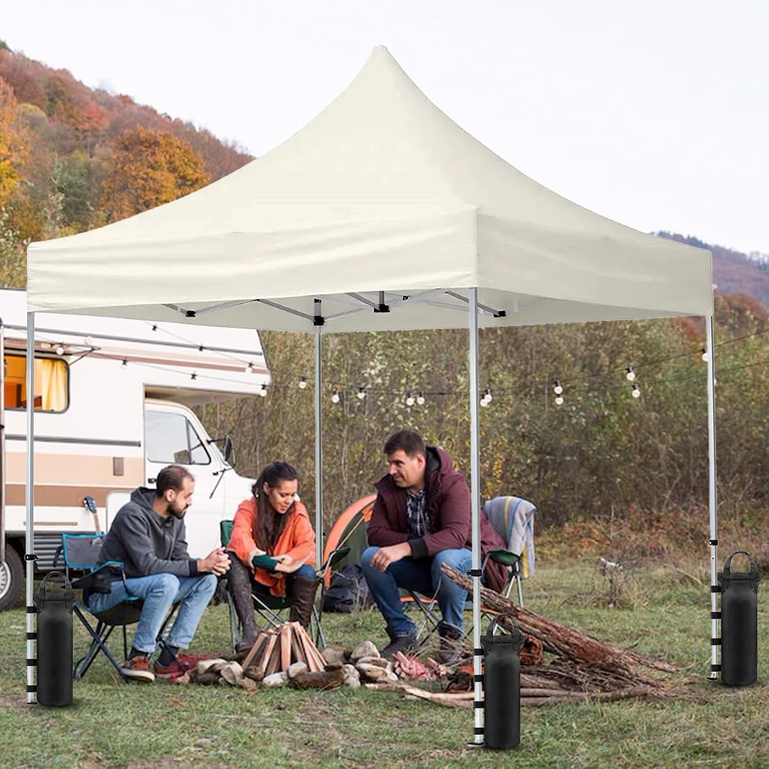 Detalle de TXXATX Sandsäcke für Pavillon – 8er-Set, 50x20 cm, befüllbar aus Oxford-Stoff