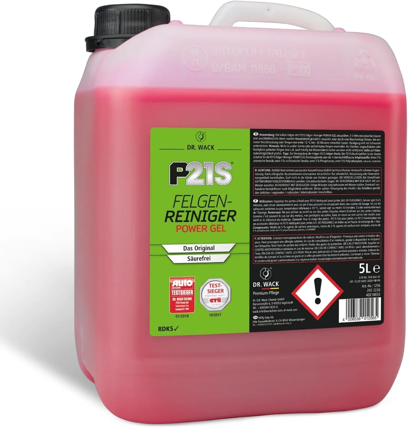 Detalle de DR. WACK P21S Felgenreiniger 5 Liter