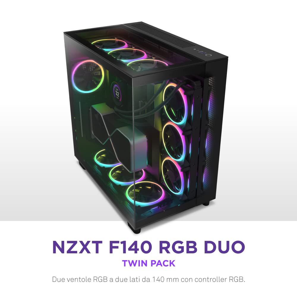 Thumbnail 1 de NZXT F140 RGB Duo Twin Pack 140 mm
