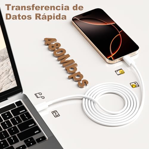 Detalle de BSTOEM 60W PD 3.0 Cable USB C 2 unidades
