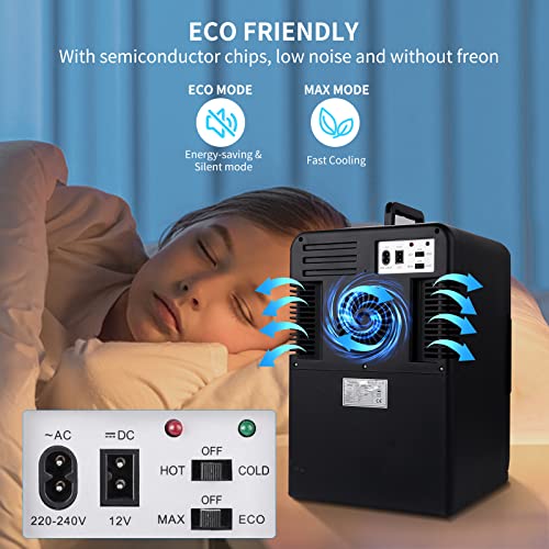Detalle de Cumeod Mini Fridge 15 L – Portable Thermoelectric Cooler and Warmer (AC/DC)