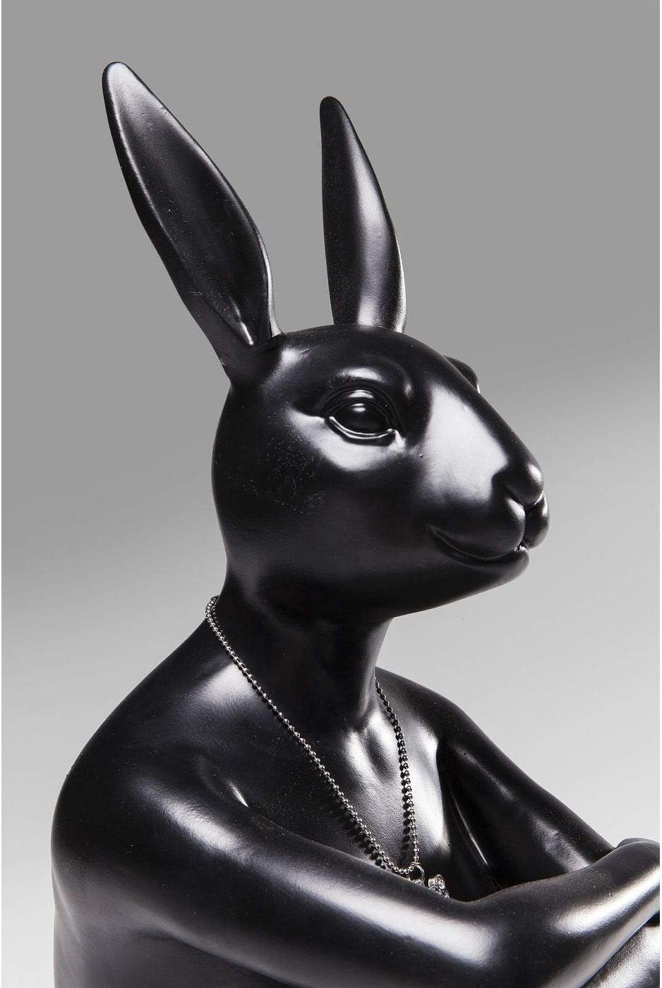 Detalle 2 de Kare Design Conejo Gillie Negro 🐇 - Escultura Decorativa