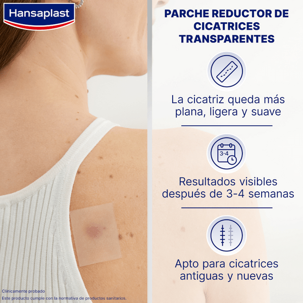Detalle 2 de Hansaplast Apósito Reductor de Cicatrices 3,8 cm x 6,8 cm – 21 uds