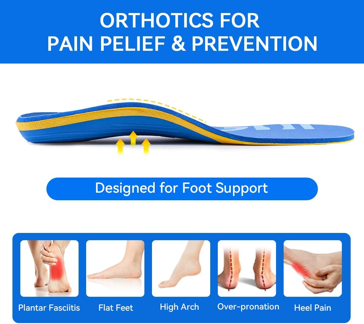 Thumbnail 1 de 3ANGNI Heavy Duty Plantar Fasciitis Insoles
