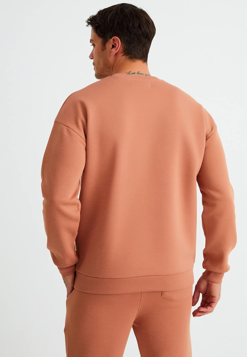 Detalle de Leif Nelson Pantalon de jogging oversized en coton noir pour homme