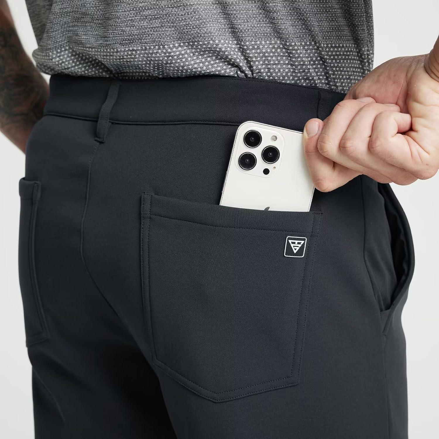 Detalle de M MAELREG Men's Fleece-Lined Golf Pants, Water-Resistant Stretch Softshell