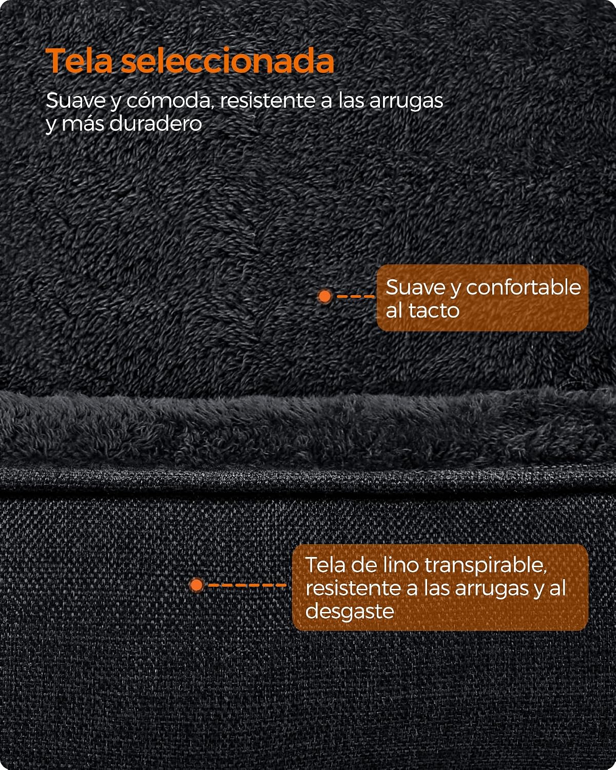 Detalle 2 de Feandrea PGW011G01 cama para perros L 90×75×25 cm