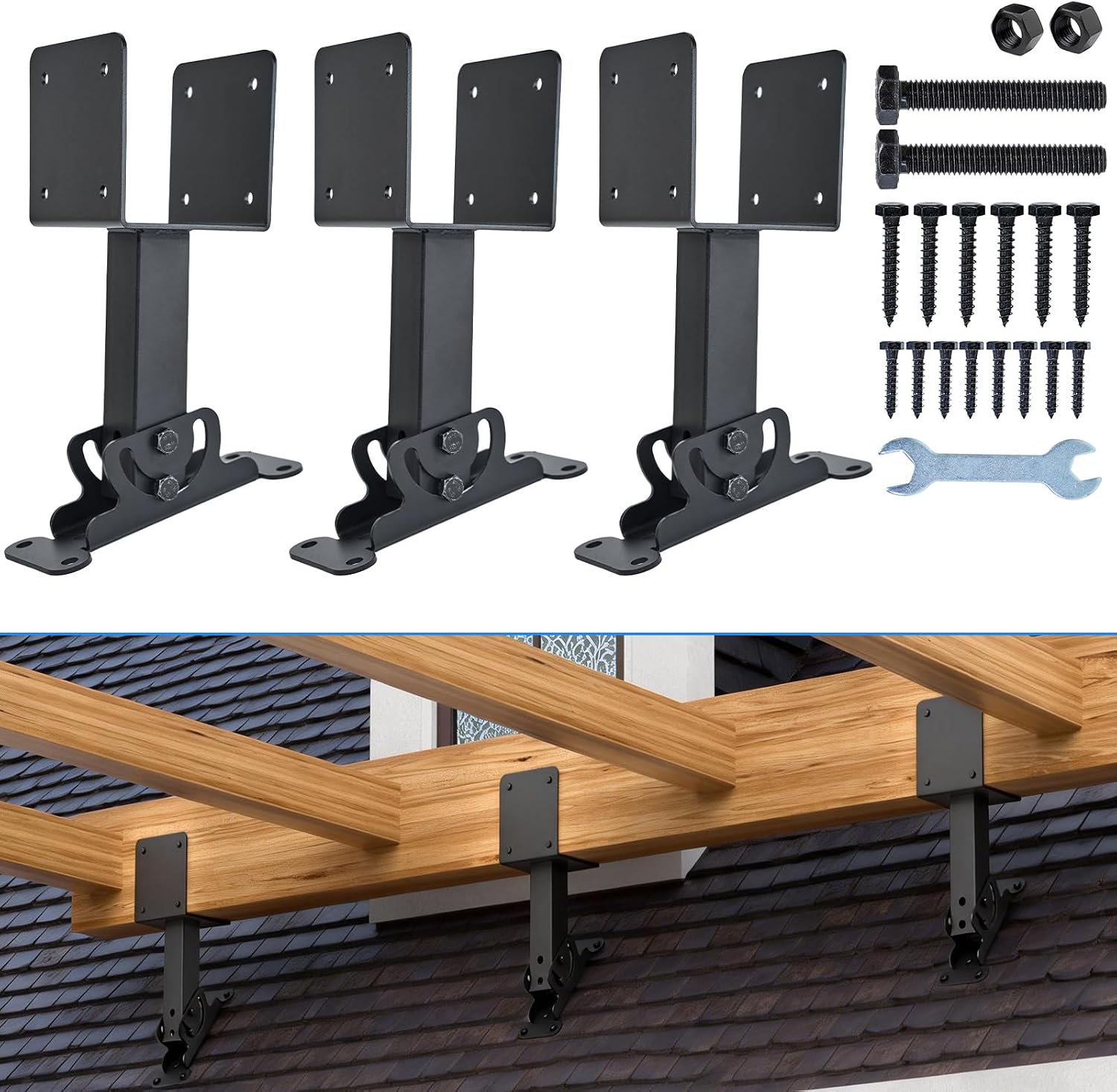 Detalle de Catheralysia Roof Riser Brackets, 4" x 4