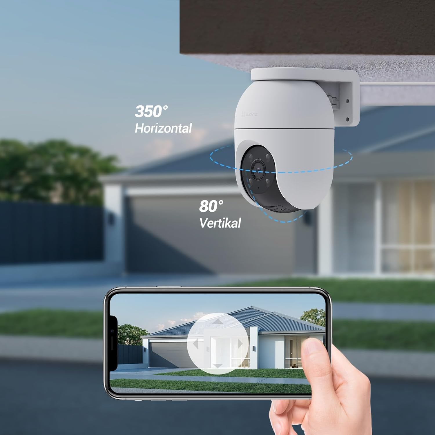 Detalle de EZVIZ C8c 2K+ PTZ 4 MP WLAN Kamera
