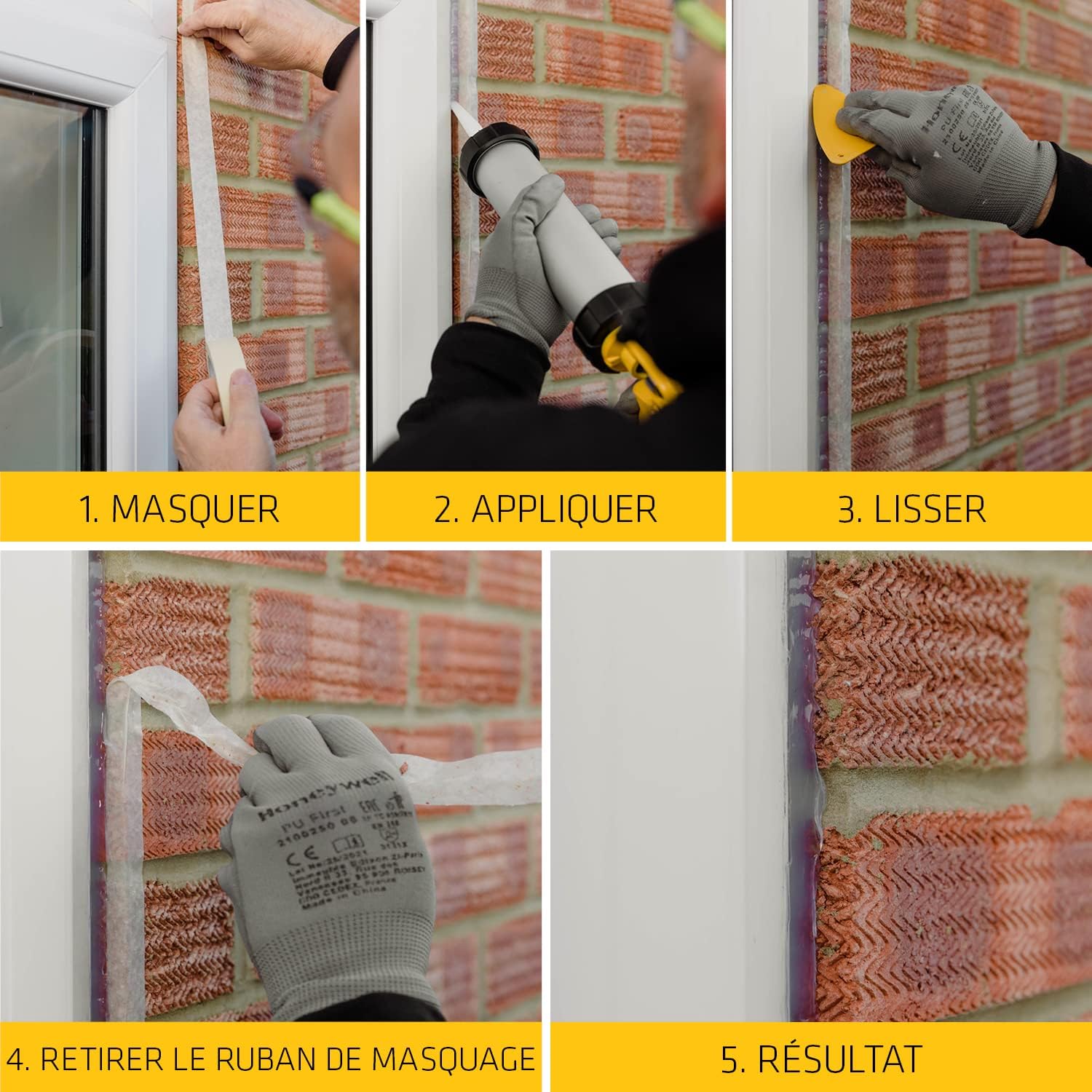 Thumbnail 5 de SIKA Mastic acrylique haute performance – Lot de 3 cartouches SikaSeal-184 Maçonnerie blanc (300 ml × 3)