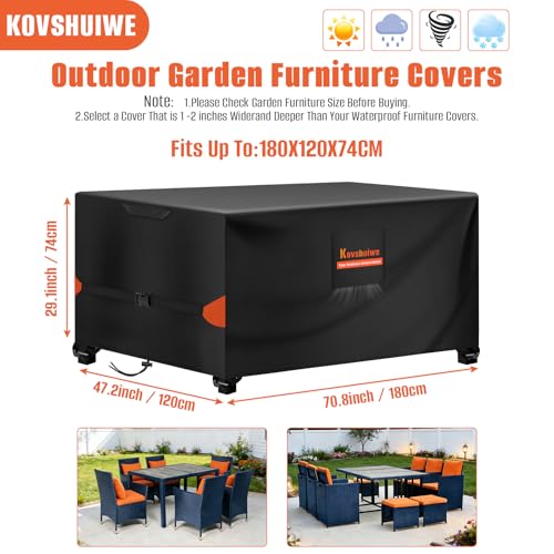 Thumbnail 1 de Kovshuiwe copertura per tavolo da giardino 180x120x74 cm, Oxford 520D