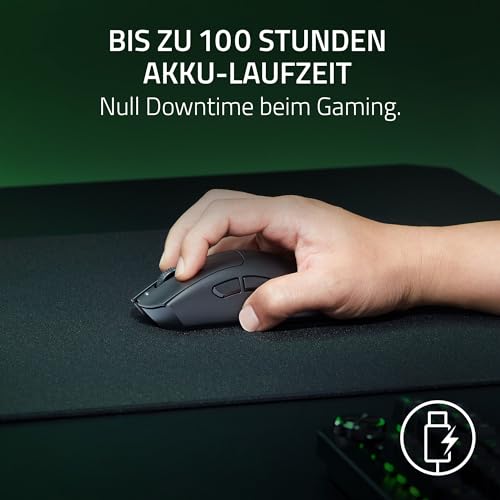 Detalle 2 de Razer DeathAdder V3 HyperSpeed: Ultra-leichte kabellose E-Sport-Maus mit 26K DPI