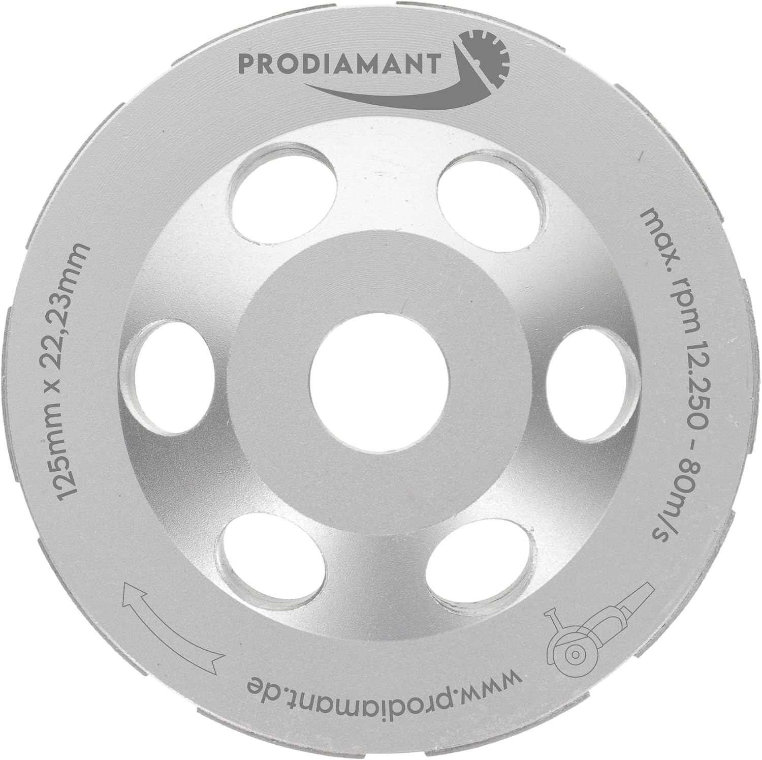 Detalle 2 de PRODIAMANT Premium Diamant-Schleiftopf 125 mm