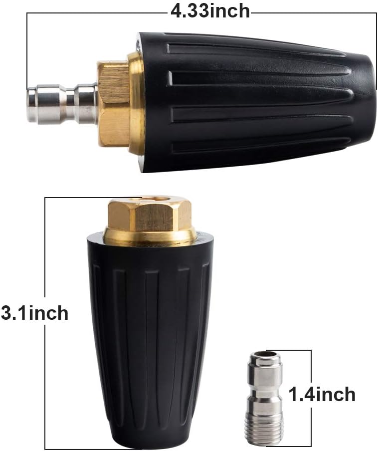Thumbnail 5 de AURORA CAR Turbo Pressure Washer Nozzle, 4.0 GPM, 4.0 Orifice, 4000 PSI