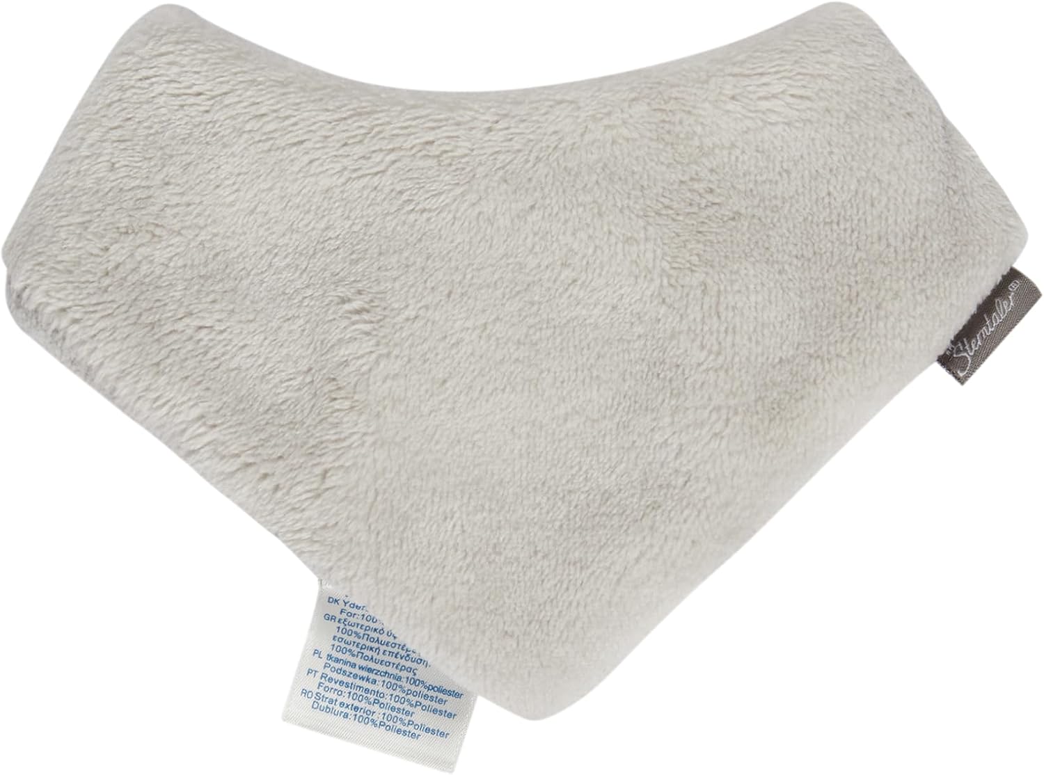 Detalle 2 de Sterntaler Dreieckstuch Teddyflausch – unisex, wendbar mit Klettverschluss (Größe M, Beige/Ecru)