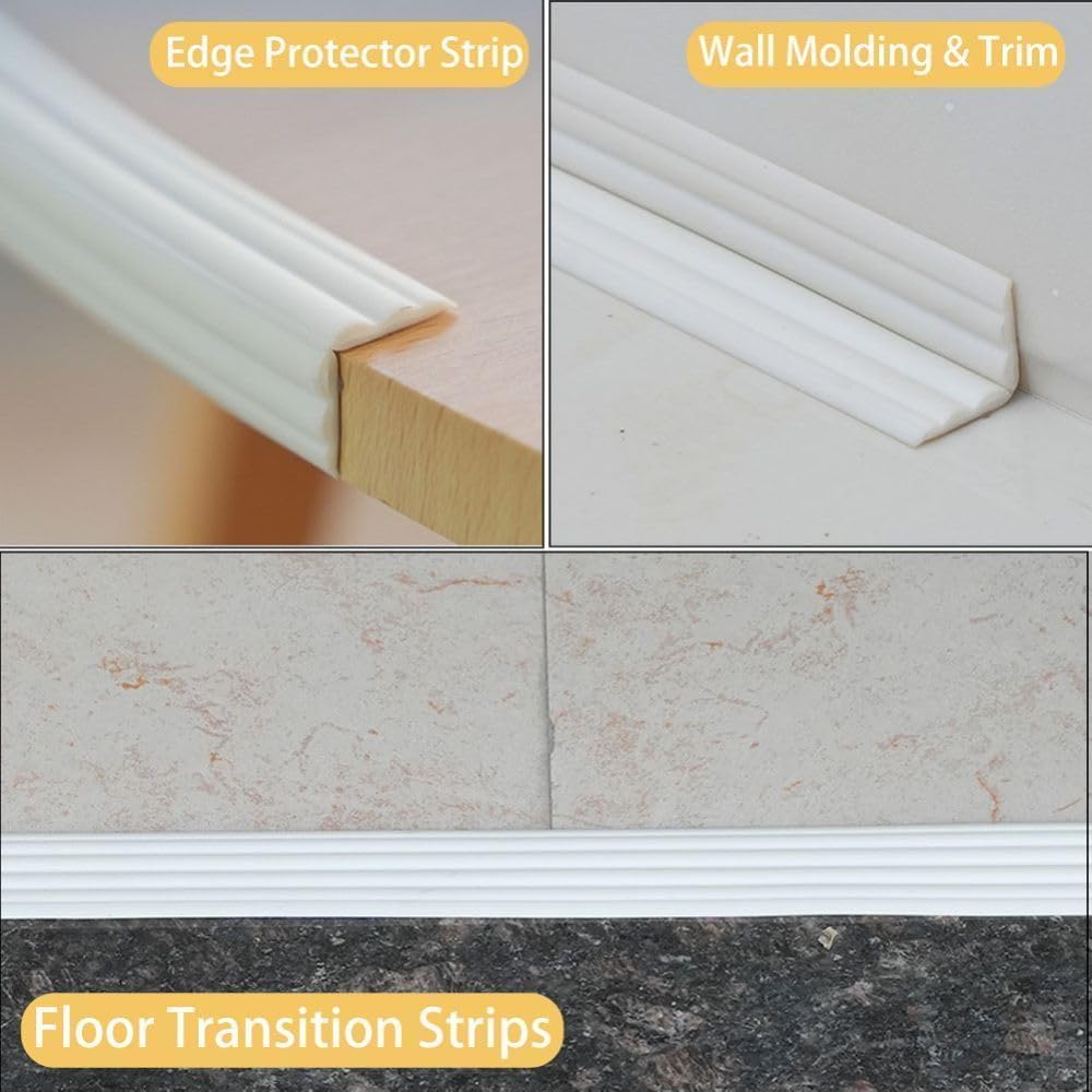 Detalle de Zayejod corner protector hoekstrip, zelfklevend, zwart, 5 m, 20 mm