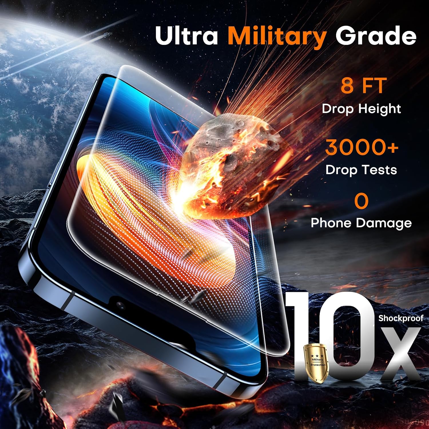Thumbnail 2 de TOCOL iPhone 13 Pro Max Screen Protector 2-Pack