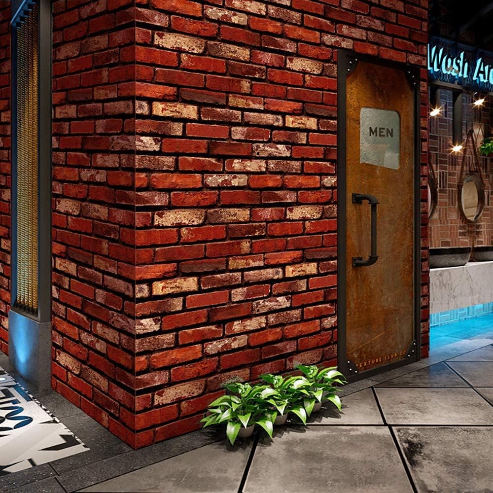 Detalle 2 de Peel-and-stick brick wallpaper, PVC vinyl