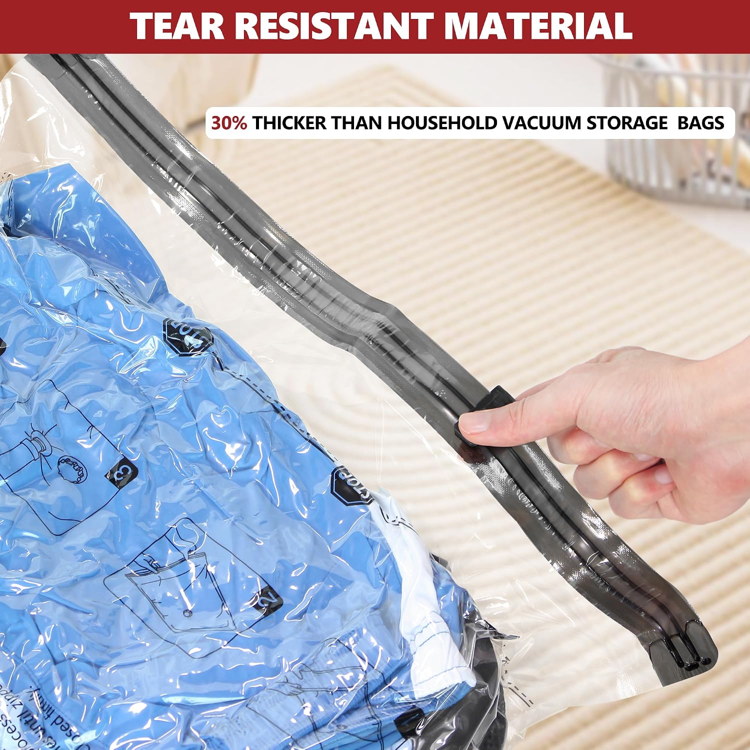 Thumbnail 5 de 12 Pack Travel Vacuum Storage Bags 1500mAh