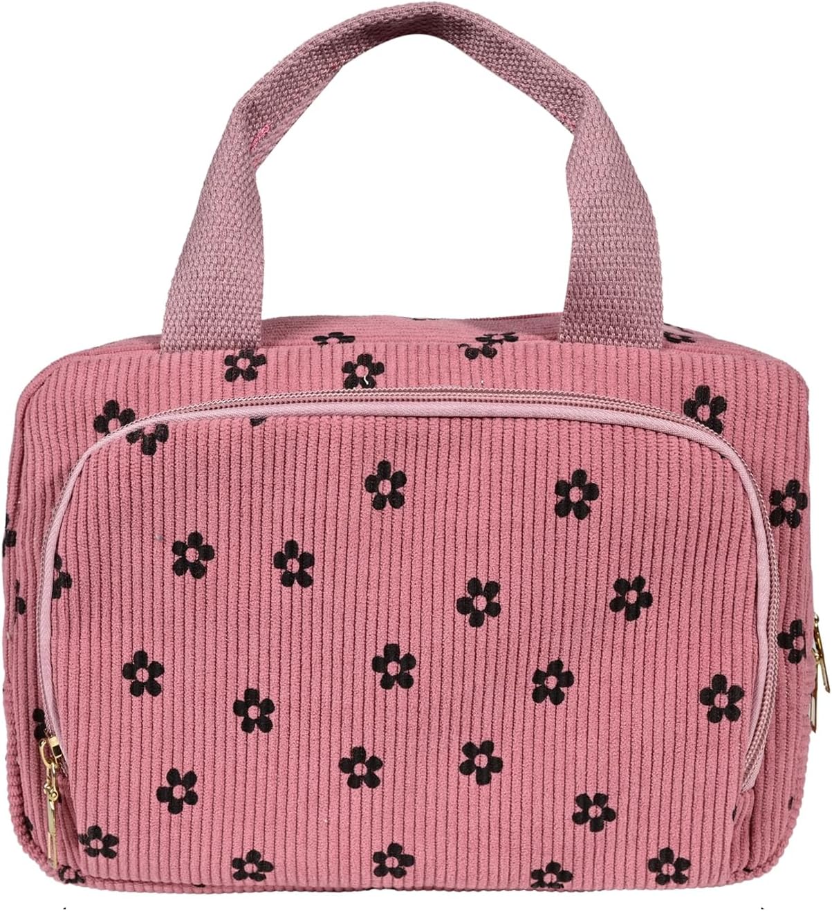 Thumbnail 5 de Funtlend Corduroy Toiletry Bag for Women & Girls (Medium)
