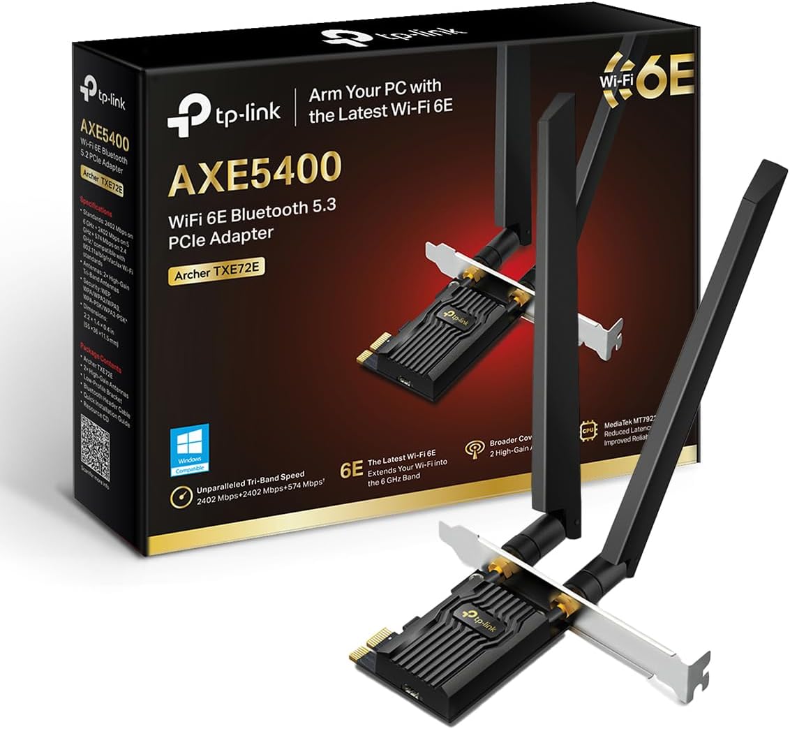 Detalle de TP-Link Archer TXE72E Carte WiFi 6E AXE5400
